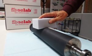 Esponja para aplicar el limpiador de cilindros Anilox